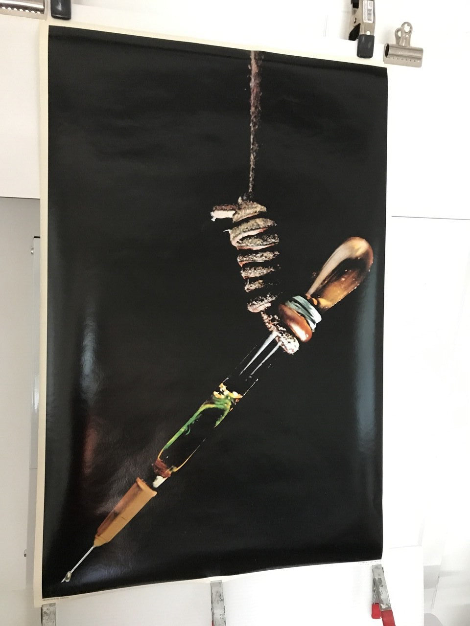 Hangmans Noose, vintage anti-drug poster, distribution by Encore Art Prints, c.1970 - HAPPIEST KID FINDS - Museum-quality antique and vintage posters, original art, preservation and restoration