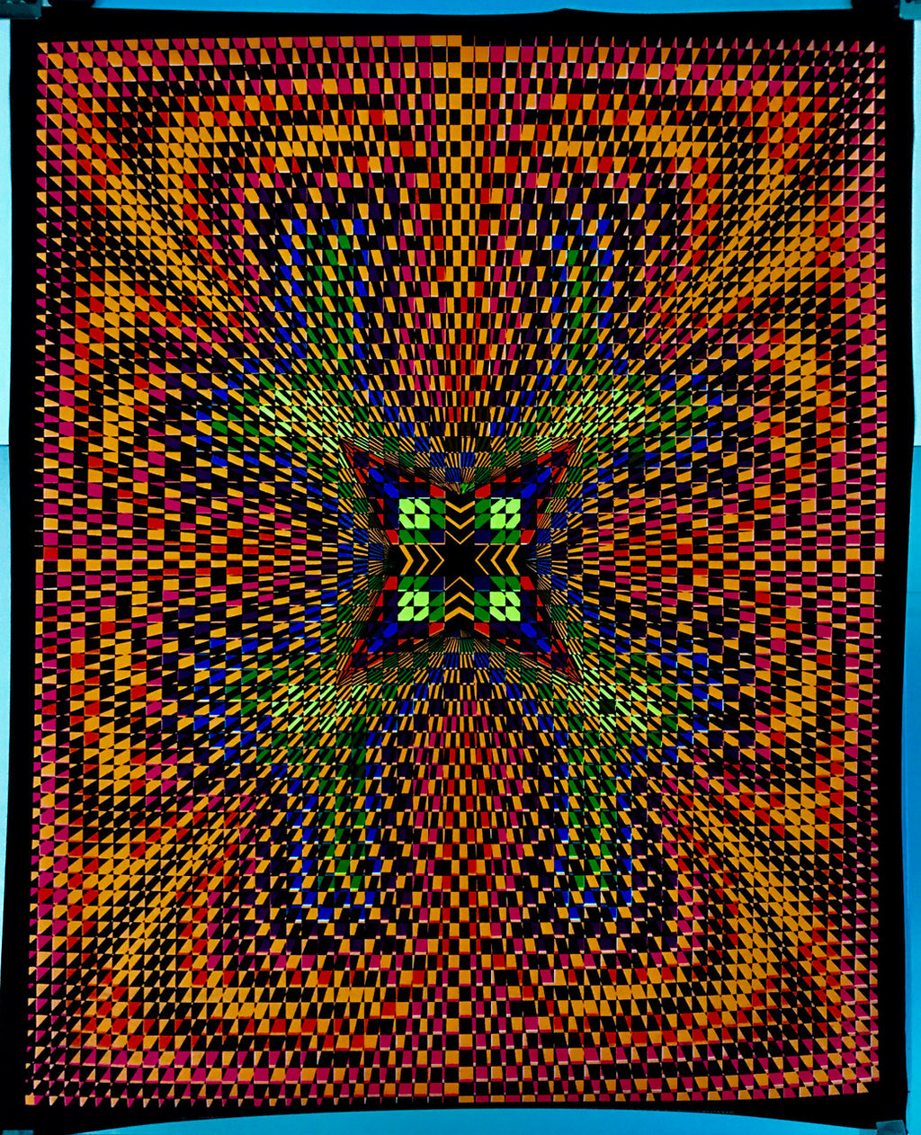 Energy, Geometric, vintage Op Art psychedelic poster by Nancy Parker, Wespac Communications, 1968 - HAPPIEST KID FINDS - Museum-quality antique and vintage posters, original art, preservation and restoration