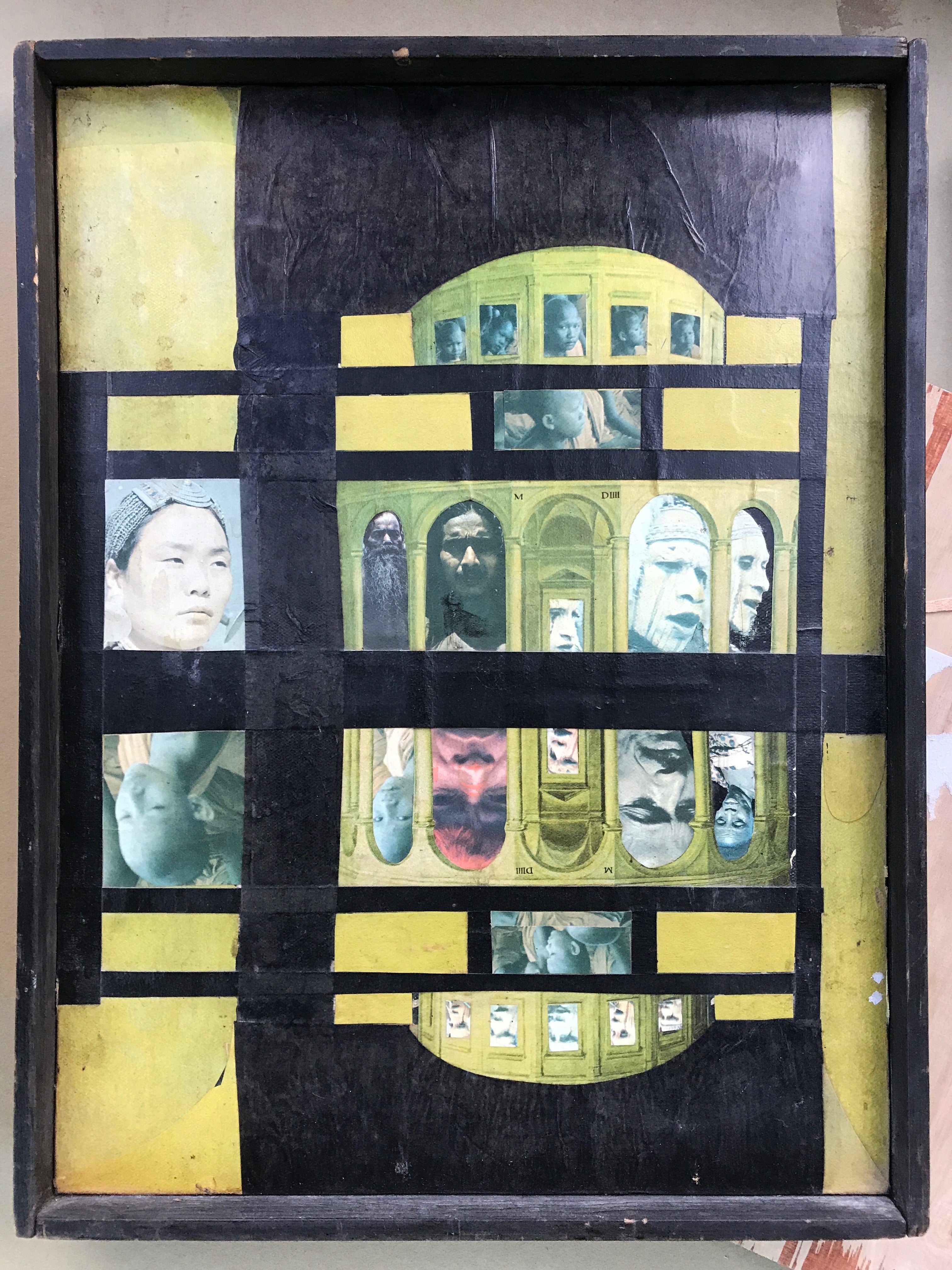 photomontage by Self-taught Outsider artist, Robert Bagier, 1963 - HAPPIEST KID FINDS - Museum-quality antique and vintage posters, original art, preservation and restoration