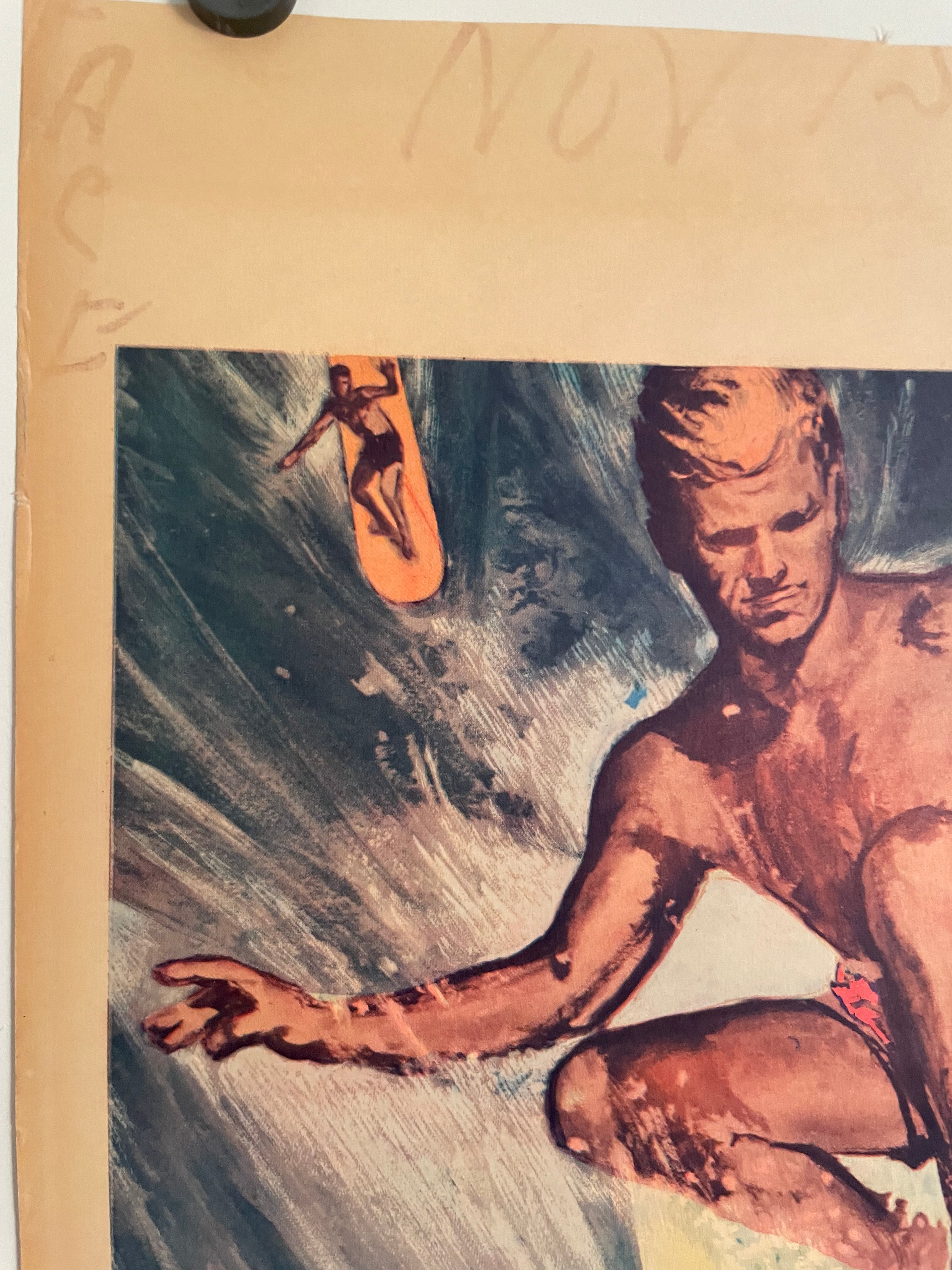 Ride the Wild Surf, vintage window card, 1964 - HAPPIEST KID FINDS - Museum-quality antique and vintage posters, original art, preservation and restoration