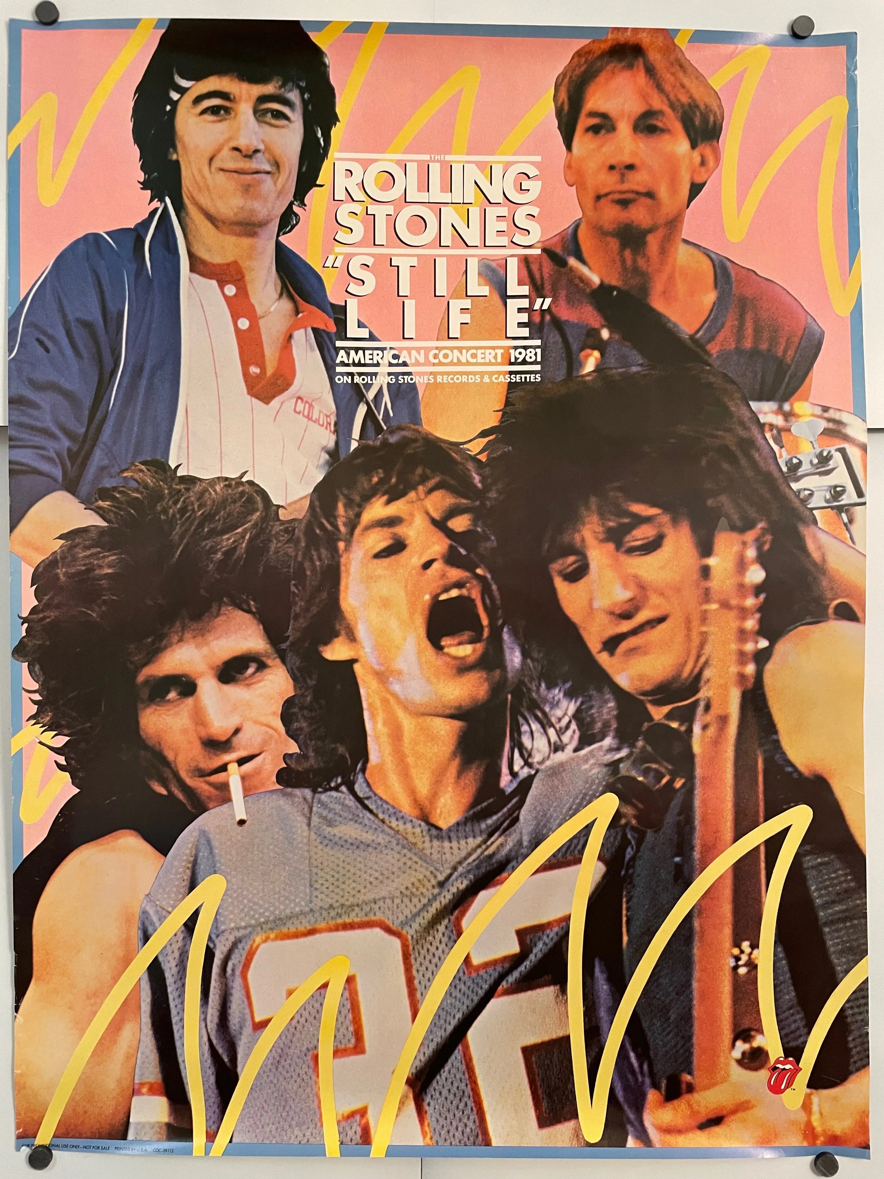 Rolling Stones Still Life American Concert Vintage Promo Poster 1981 | Happiest Kid Finds Happiest Kid Finds