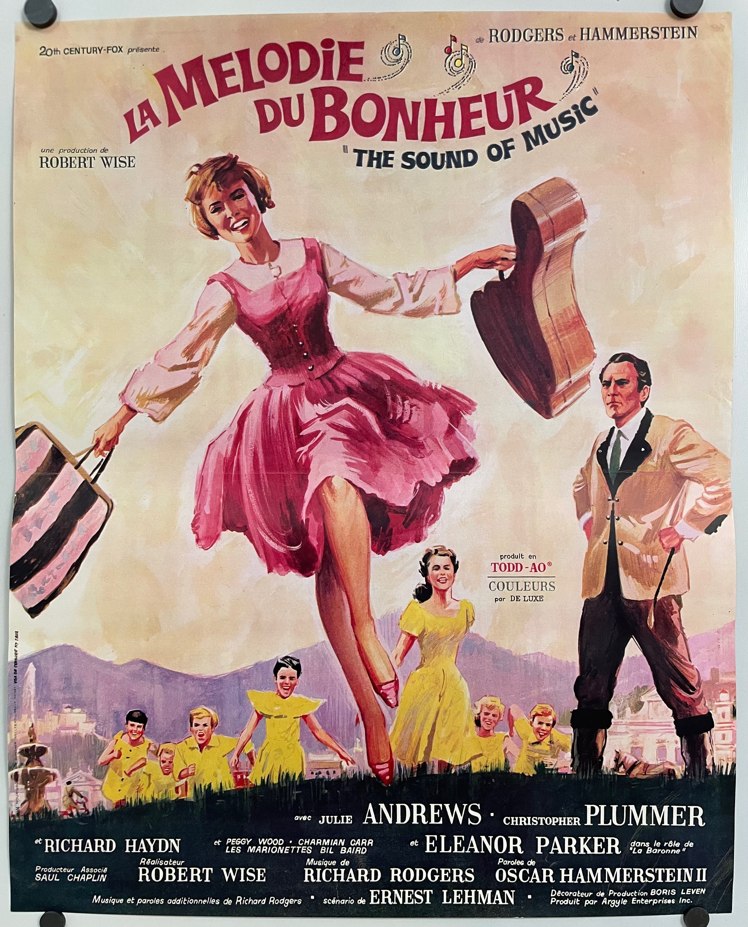 The Sound of Music La Mélodie du Bonheur French Poster 1966 | Happiest Kid Finds Happiest Kid Finds