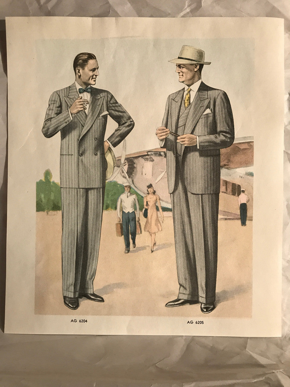AMERICAN GENTLEMAN FASHIONS, Spring - Summer 1940 (5 prints) - HAPPIEST KID FINDS - Museum-quality antique and vintage posters, original art, preservation and restoration