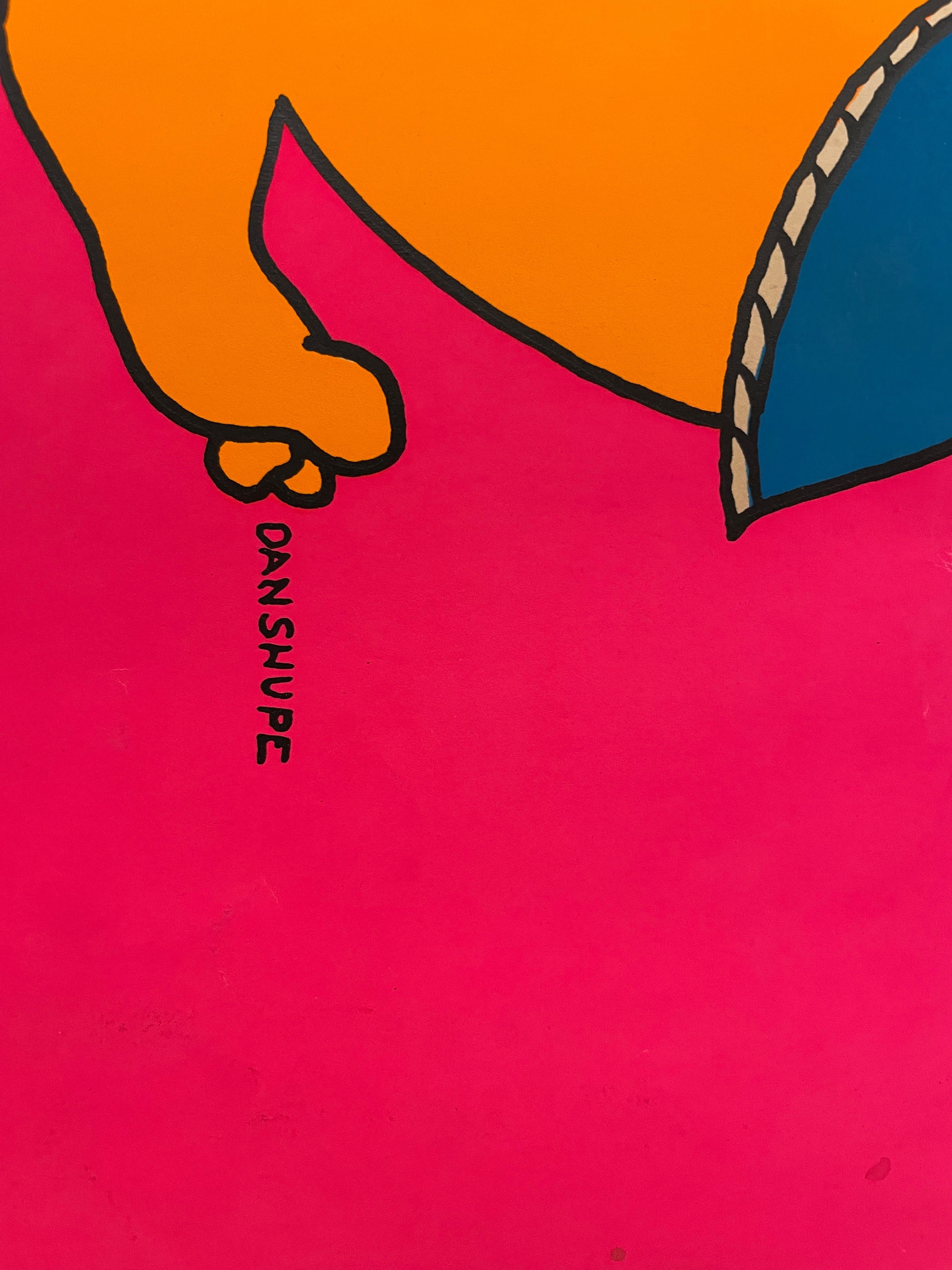 T.U. Wanna Brass Dan Shupe Vintage Blacklight Silk Screen Poster 1968 | Happiest Kid Finds Happiest Kid Finds