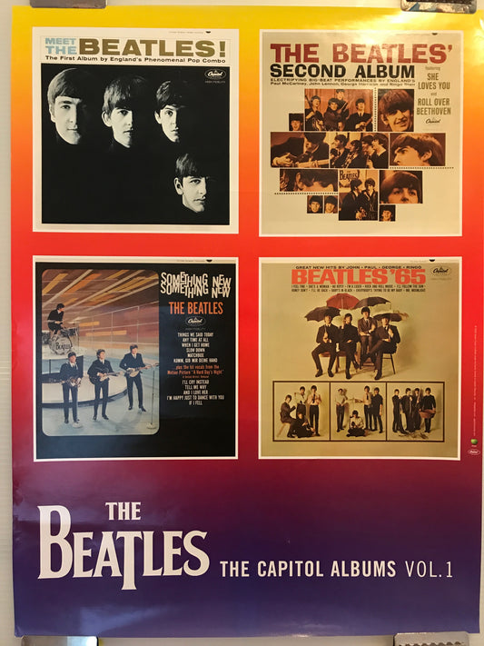 The Beatles Albums Vol.1, vintage promotional music poster, 1996