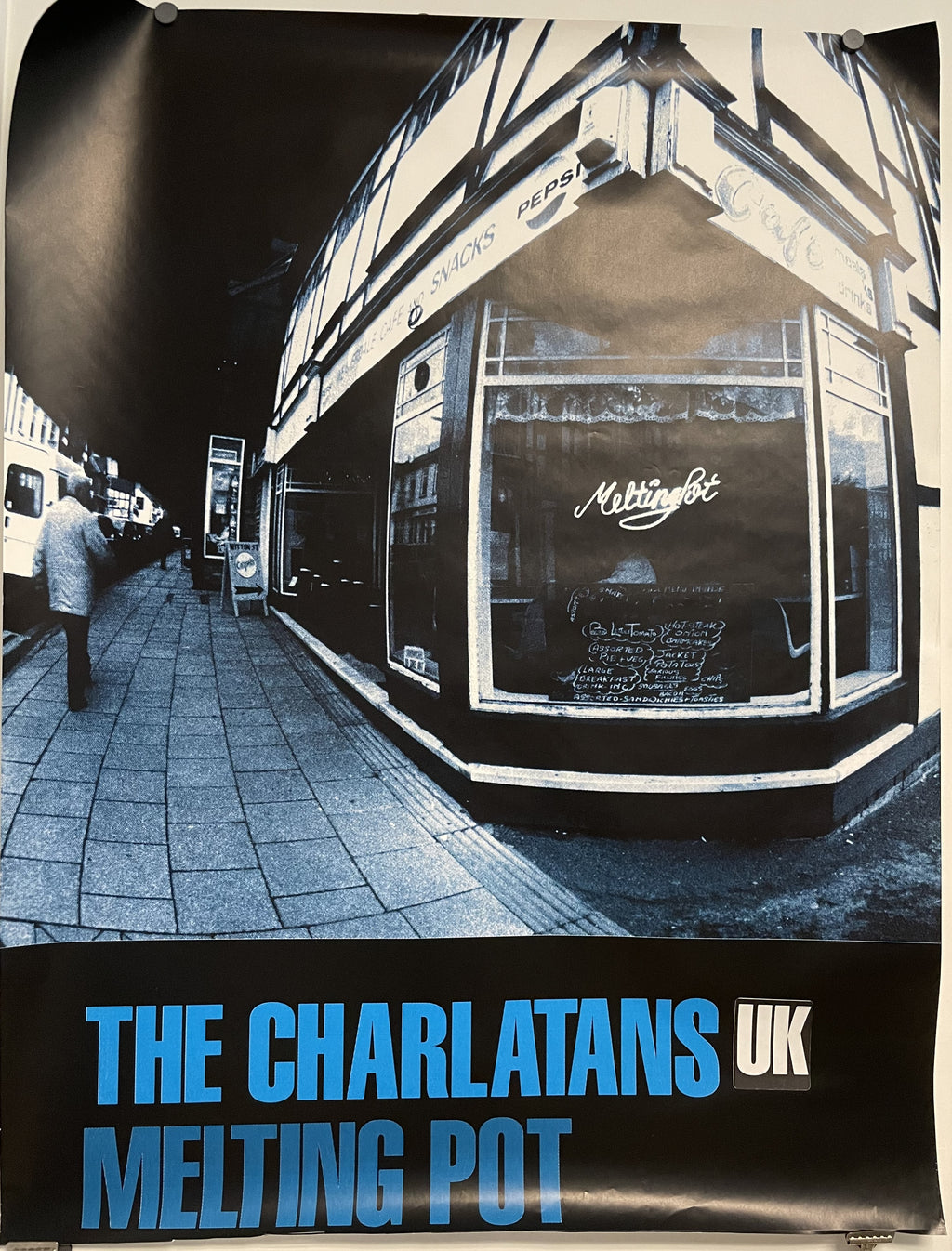 The Charlatans, Melting Pot UK, subway promo poster, 1998 - HAPPIEST KID FINDS - Museum-quality antique and vintage posters, original art, preservation and restoration