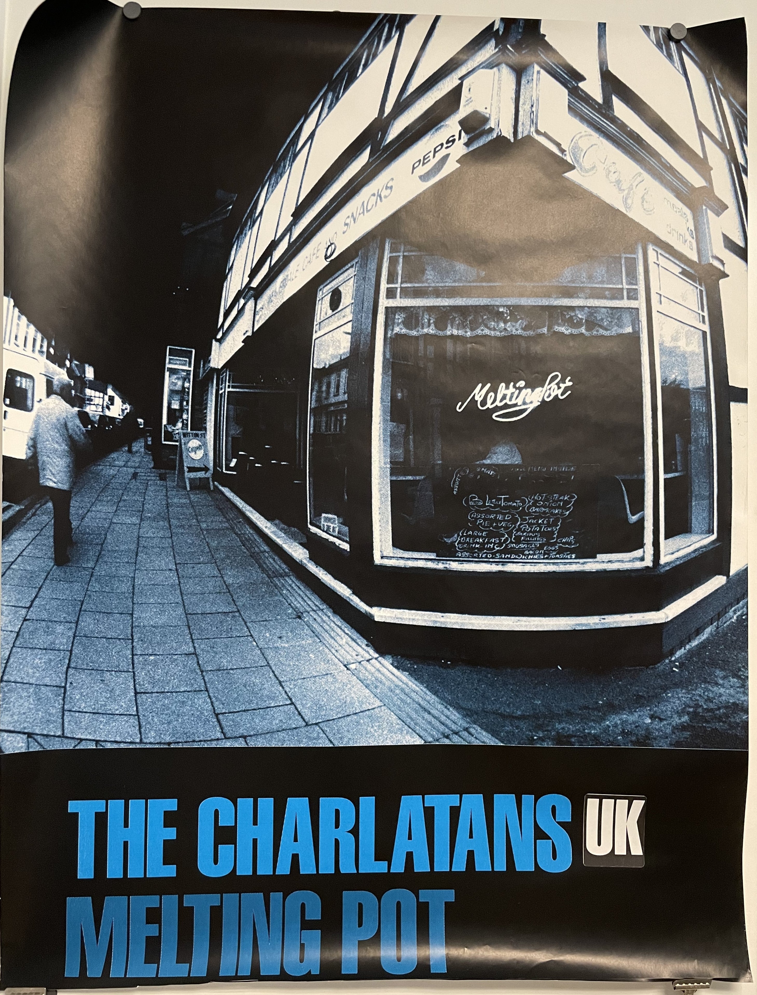 The Charlatans, Melting Pot UK, subway promo poster, 1998 - HAPPIEST KID FINDS - Museum-quality antique and vintage posters, original art, preservation and restoration