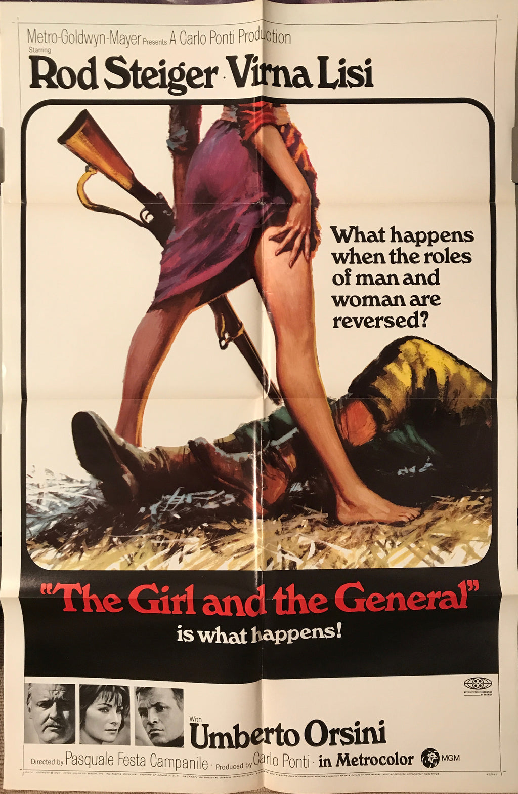 The Girl and the General, Vintage and Original US 1-sheet film poster, 1967 - HAPPIEST KID FINDS - Museum-quality antique and vintage posters, original art, preservation and restoration