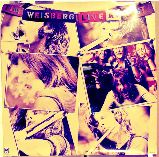Tim Weisberg - Live At Last, vintage promo music poster, 1976