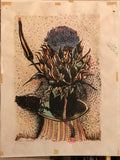 Thistle, hand signed and numbered lithograph by Viggo Holm Madsen (4/8) - HAPPIEST KID FINDS - Museum-quality antique and vintage posters, original art, preservation and restoration
