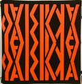 Yakima Indians - Environmental painting, vintage silk screen typographic black light poster, a. Barry Bryant, 1970 - HAPPIEST KID FINDS - Museum-quality antique and vintage posters, original art, preservation and restoration