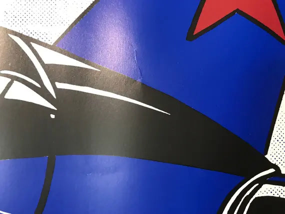 Blam by Roy Lichtenstein, silk screen poster, 1962 - HAPPIEST KID FINDS - Museum-quality antique and vintage posters, original art, preservation and restoration