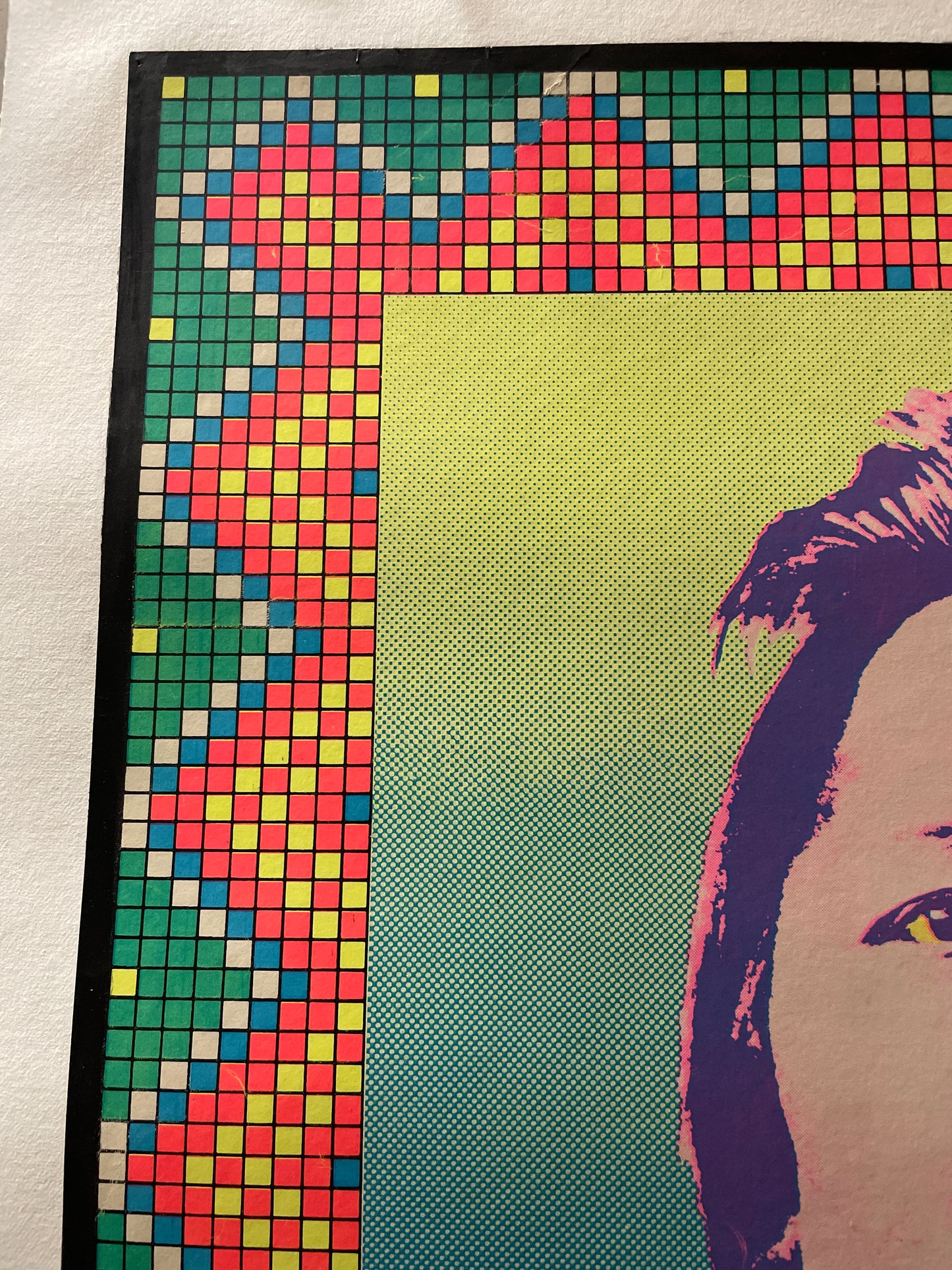 El indio americano, póster serigrafiado antiguo de John Van Hamersveld, 1970 