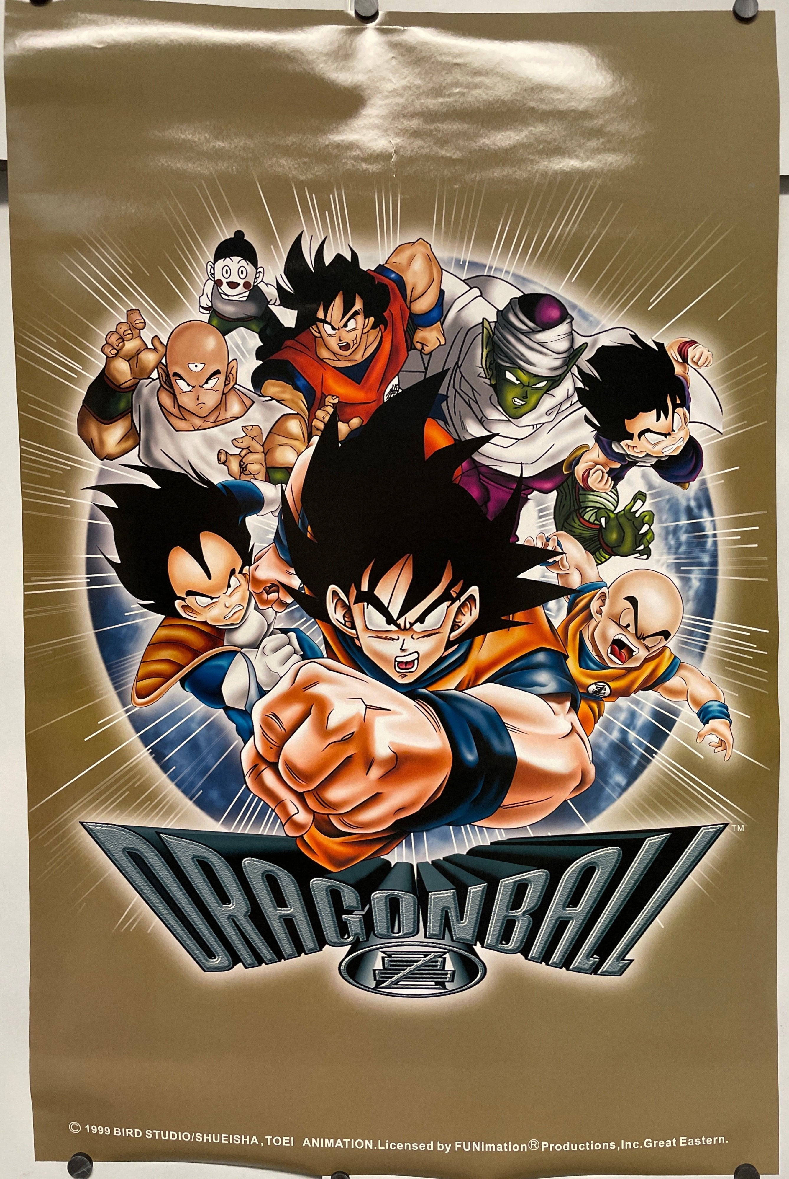 Dragon Ball Z, vintage anime poster, 1999 Happiest Kid Finds