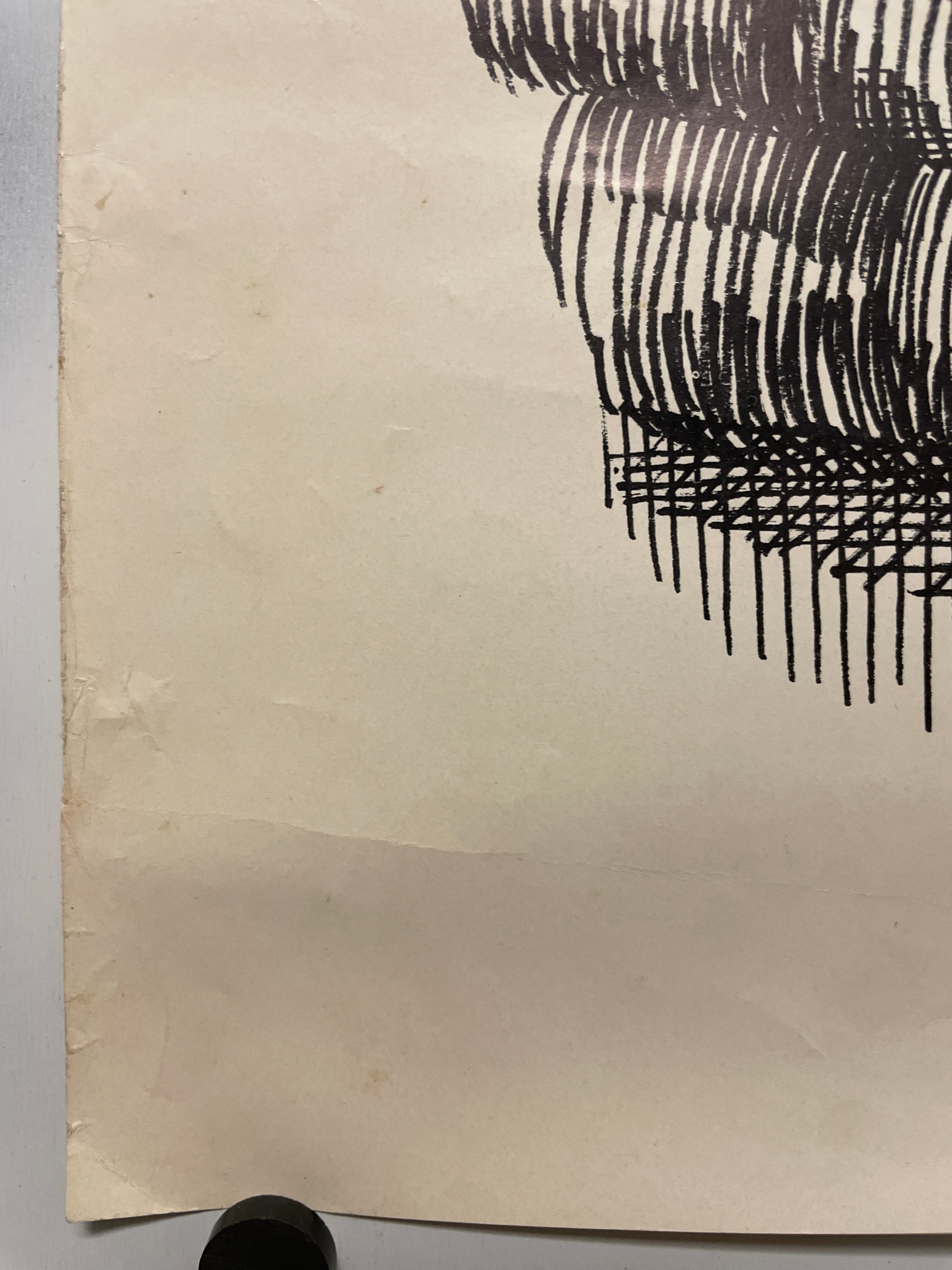 Rare and vintage caricature poster of Mick Jagger of the Rolling Stones in jail, c.1967 - HAPPIEST KID FINDS - Museum-quality antique and vintage posters, original art, preservation and restoration