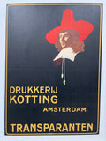 Drukkerij Kotting Amsterdam - Transparanten, antique poster for a printing house attributed to Arnold van Roessel, c.1920 at Happiest Kid Finds