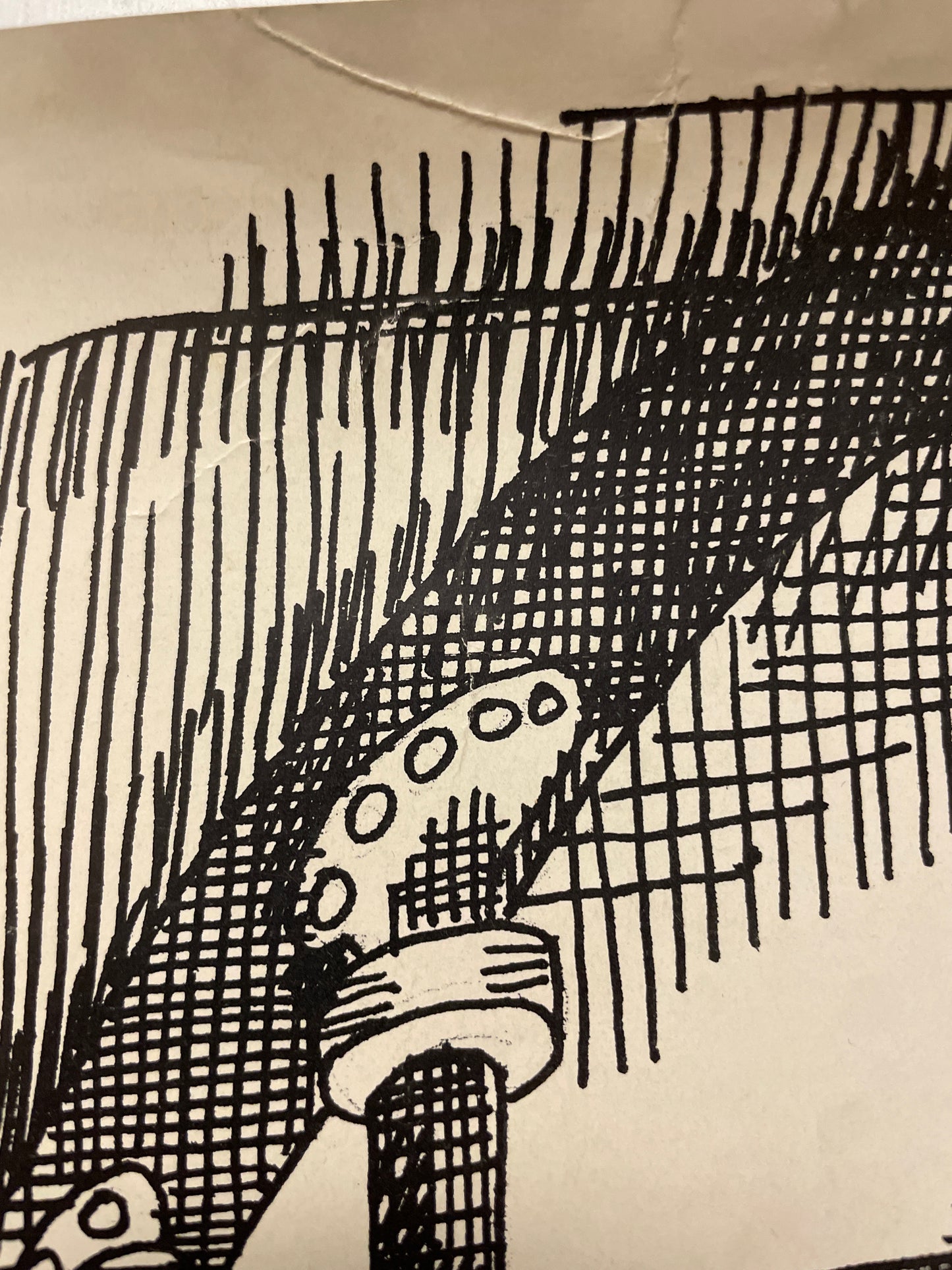 RESHOOT - Caricatura de Mick Jagger de los Rolling Stones en la cárcel, c.1967 