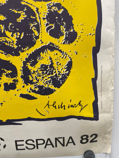 vintage, ALICANTE - Copa del Mundo de Futbol - Espana 82 - HAPPIEST KID FINDS - Museum-quality antique and vintage posters, original art, preservation and restoration