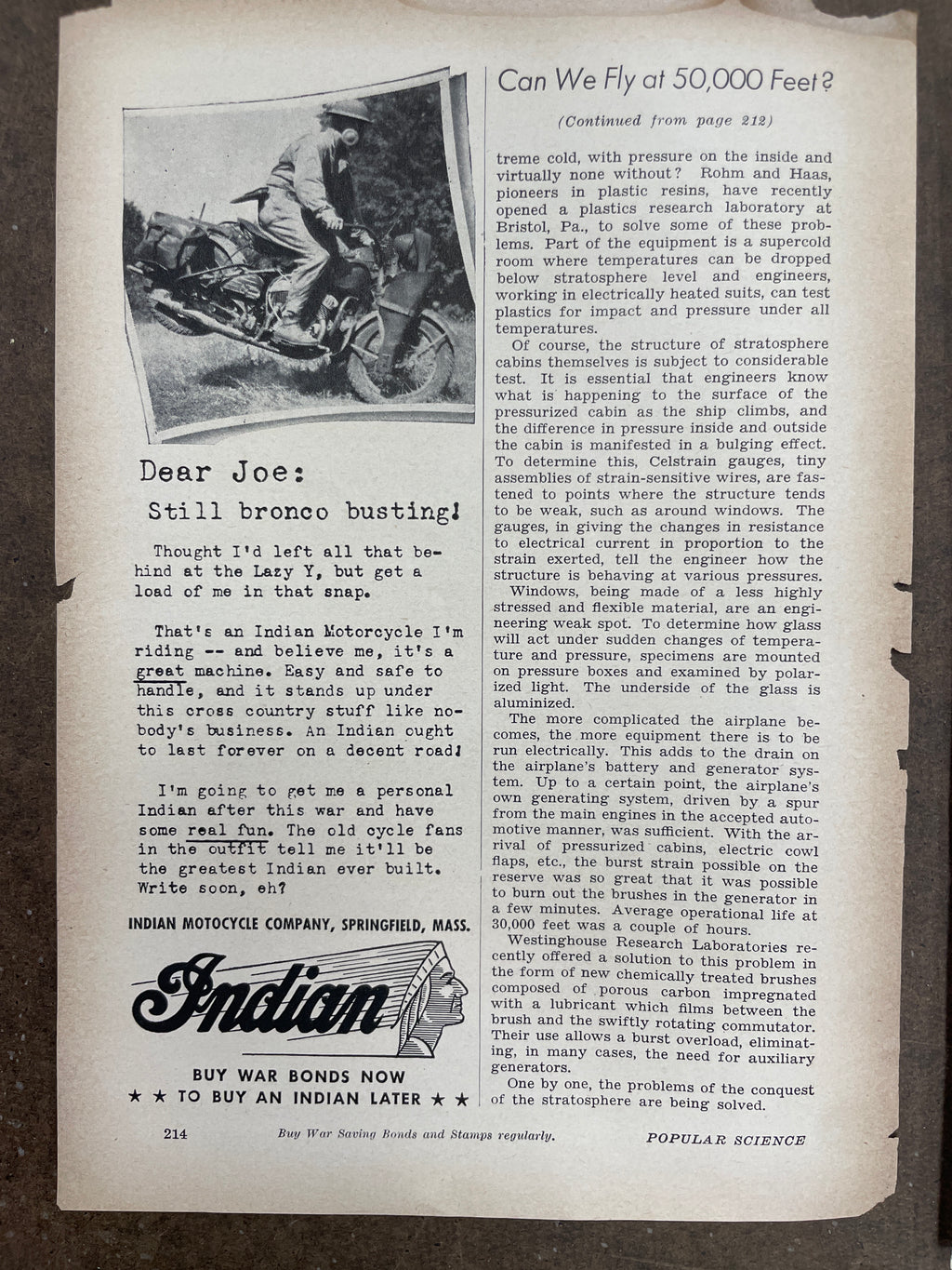 Lot of (11) Vintage Motorcycle Harley-Davidson, Indian, Triumph Motorcycle Magazine Ads from the 1940s and 1950s - HAPPIEST KID FINDS - Museum-quality antique and vintage posters, original art, preservation and restoration