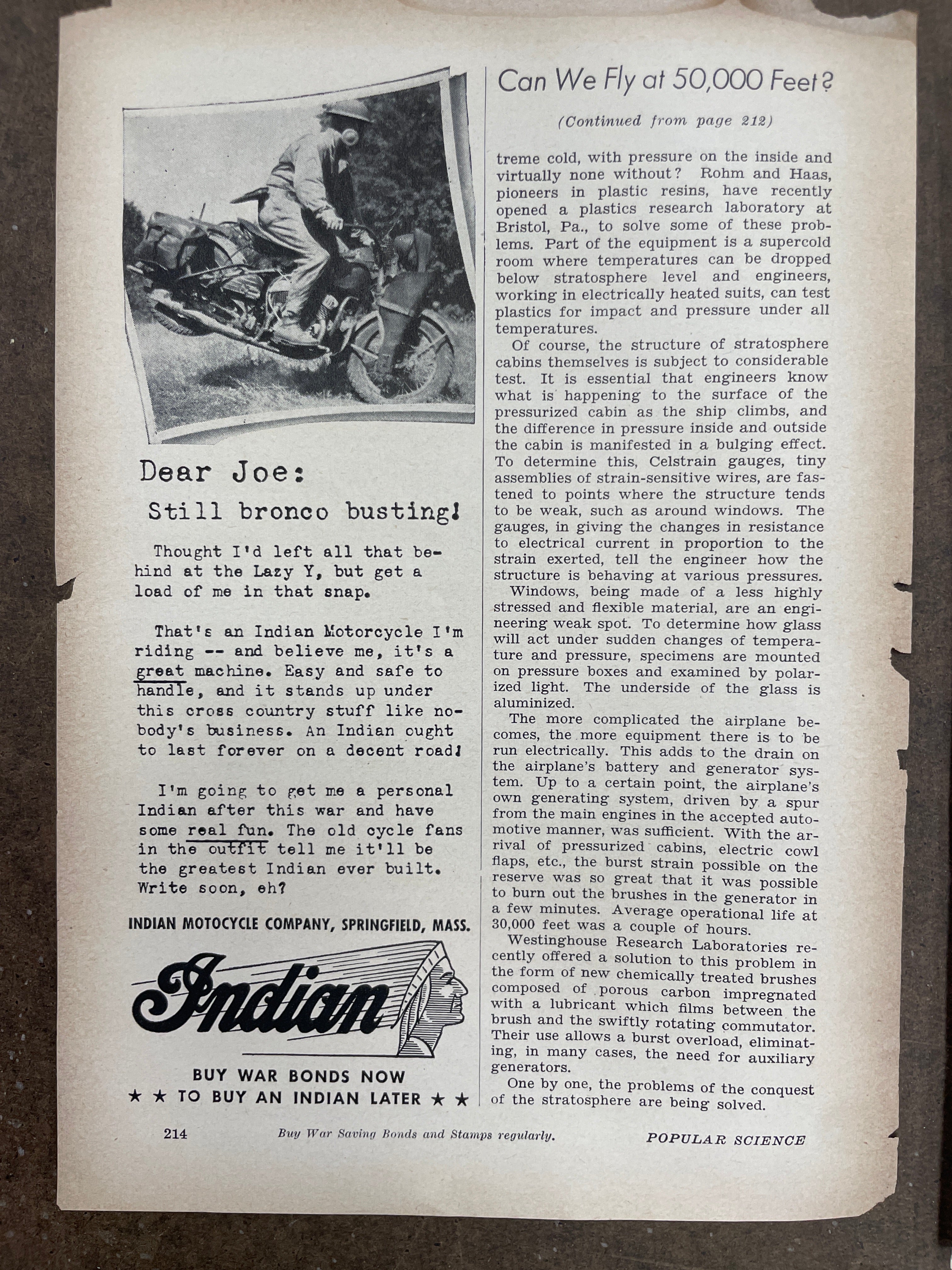 Lot of (11) Vintage Motorcycle Harley-Davidson, Indian, Triumph Motorcycle Magazine Ads from the 1940s and 1950s - HAPPIEST KID FINDS - Museum-quality antique and vintage posters, original art, preservation and restoration
