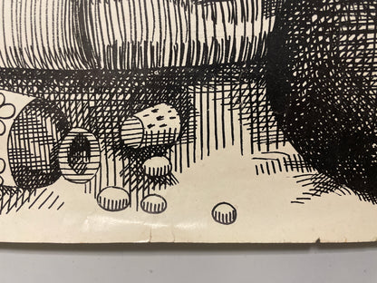 Rare and vintage caricature poster of Mick Jagger of the Rolling Stones in jail, c.1967 - HAPPIEST KID FINDS - Museum-quality antique and vintage posters, original art, preservation and restoration
