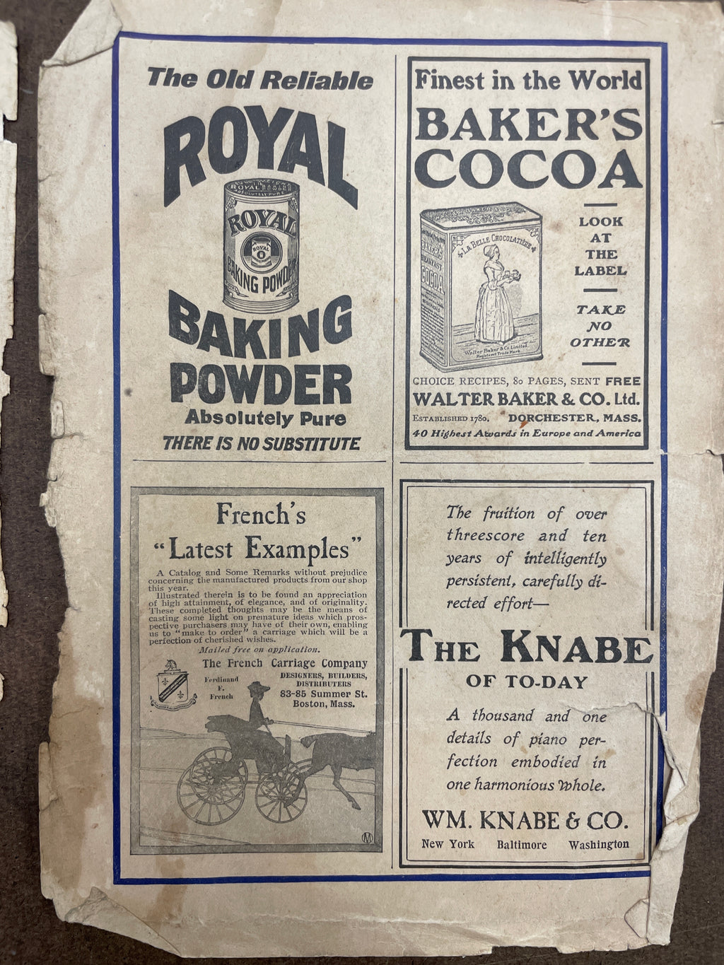 Lot of (6) Antique Turn of the Century c.1900s Health & Hygiene Product Magazine Ads - HAPPIEST KID FINDS - Museum-quality antique and vintage posters, original art, preservation and restoration