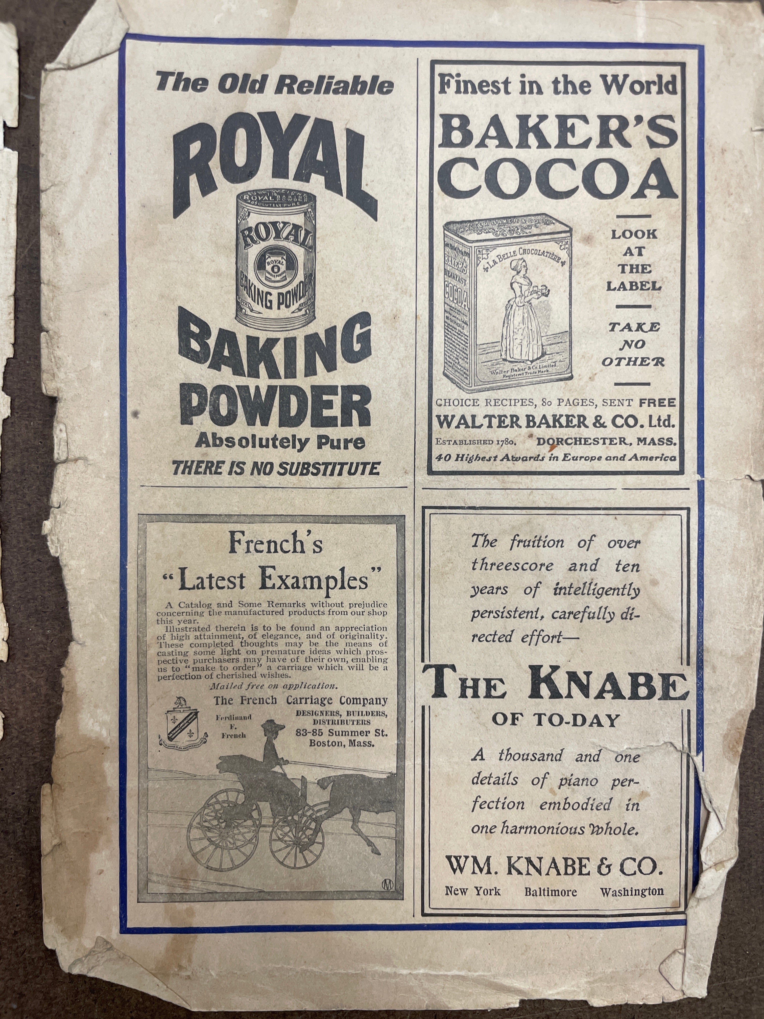 Lot of (6) Antique Turn of the Century c.1900s Health & Hygiene Product Magazine Ads - HAPPIEST KID FINDS - Museum-quality antique and vintage posters, original art, preservation and restoration