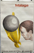 MALAGA - Copa del Mundo de Futbol
vintage offset-lithographic sports poster