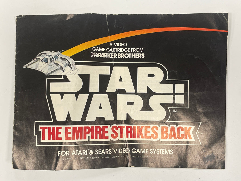 Star Wars game cartridge packaging from Parker Brothers on a white background