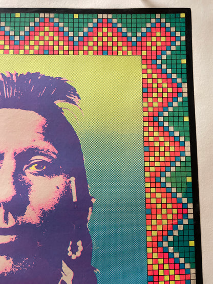 The American Indian, vintage silk screen poster by John Van Hamersveld, 1970 - HAPPIEST KID FINDS - Museum-quality antique and vintage posters, original art, preservation and restoration
