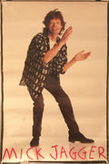Mick Jagger for Primitive Cool, Vintage solo promotional poster for the lead singer of The Rolling Stones, 1987 - HAPPIEST KID FINDS - Museum-quality antique and vintage posters, original art, preservation and restoration