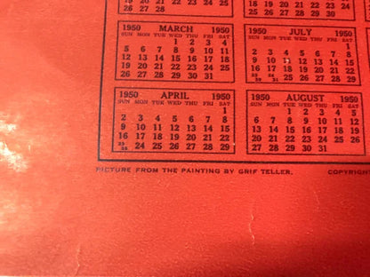 "Main Lines of Commerce" - Pennsylvania Railroad calendar 1950-51-52 by Grif Teller