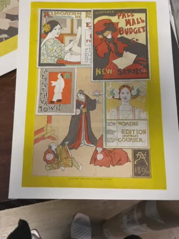 Couverture arrière des Affiches Etrangeres Illustrées d'une publication ancienne, vers 1897 