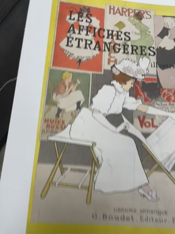 Les Affiches Etrangeres Illustrées, couverture d'une publication ancienne, vers 1897 